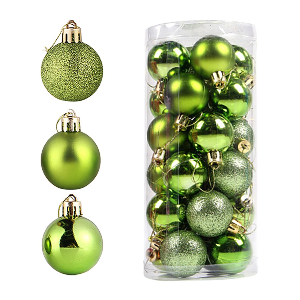 24Pcs Christmas Balls Party Xmas Tree Decorations Hanging Ornament