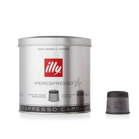 illy iperEspresso Capsules Dark Roast Espresso Coffee, 21