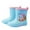 Blue*, variant on Children Girls Boys Rain Boots Lightweight Cute Bunny Dinosaur Detachable Rain Cover Soft Sole Comfortable All Seasons Casual Versatile Shoes