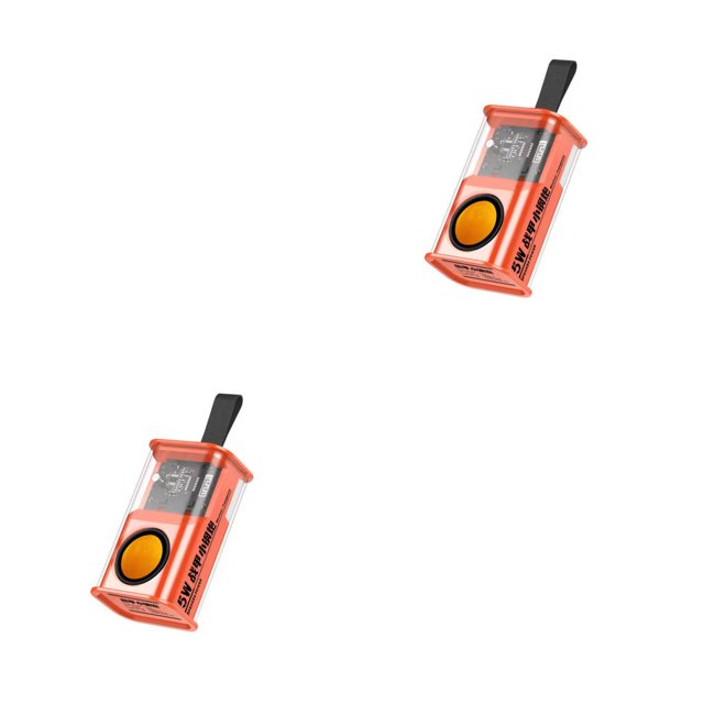 Sidaley Altavoz inalámbrico transparente Mecha estilo estéreo Audio música reproductor manos libres llamada sonido fiesta Camping hogar Type1 NO1