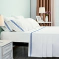 thumbnail image 2 of Subrtex 300 Thread Count Cotton and Tencil Bed Sheet Sets Wrinkle Resistant (Full, White), 2 of 6