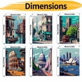 thumbnail image 3 of JYLMOOD Paint by Numbers for Adults Kits, DIY Easy Painting by Numbers for Gift Home Wall Decoration, 6pcs/set，30x40cm, 3 of 11