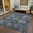 thumbnail image 6 of Addison Rugs Chantille Indoor/Outdoor Transitional Damask Denim Washable Rectangle Rug, 10' x 14', 6 of 6