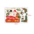 thumbnail image 2 of Etiqueta de la pared de Navidad, Papá Noel navideño y muñeco de nieve Etiqueta de la pared de Navidad Calcomanías de decoración de PVC para escaparate, oficina, restaurante, hogar (60 * 90 cm, B) JM, 2 of 4