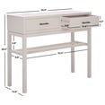 thumbnail image 3 of SAFAVIEH Ajana Amish Style 2 Drawer Rectangle Console, Summer Gray, 3 of 14