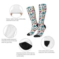 thumbnail image 6 of Daiia Sports Socks Turtle Printed Novelty Crew Socks for Men Women Knee High Socks Cotton Socks Soft & Breathable Support Unisex Socks, 6 of 9
