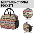 thumbnail image 6 of Obrewu Pioneer Flower Lunch Bag for Adult, Insulated, Leakproof, Oxford Cloth, 6 of 7
