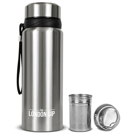 

Tea Infuser Bottle 25oz Silver