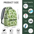 thumbnail image 6 of Avocado Print Laptop Backpack – Cute & Durable for Students, Professionals, Travel, Roomy Interior, Awesome Gift for Any Occasion, 6 of 6