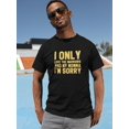 thumbnail image 2 of I Only Love The Warriors Men Black T-Shirt, Male Small, 2 of 4