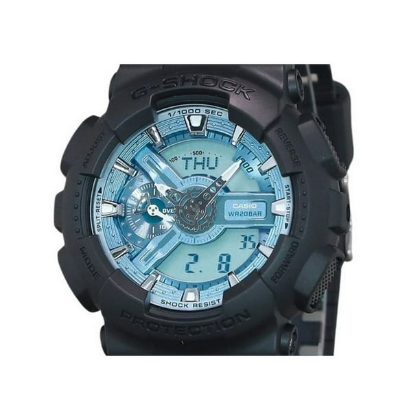 Casio G Shock Analog Digital Resin Strap Ocean Blue Dial Quartz GA 110CD 1A2 200M Men s Watch Walmart