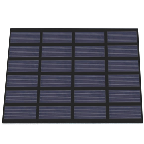 1.5W 6V Polysilicon Solar Panel, Waterproof Epoxy-Encapsulated PET Laminated Solar Power Panel for DIY Projects - Ideal for Solar Toys, Garden Lights, Small DC Devices, No Power Storage Function