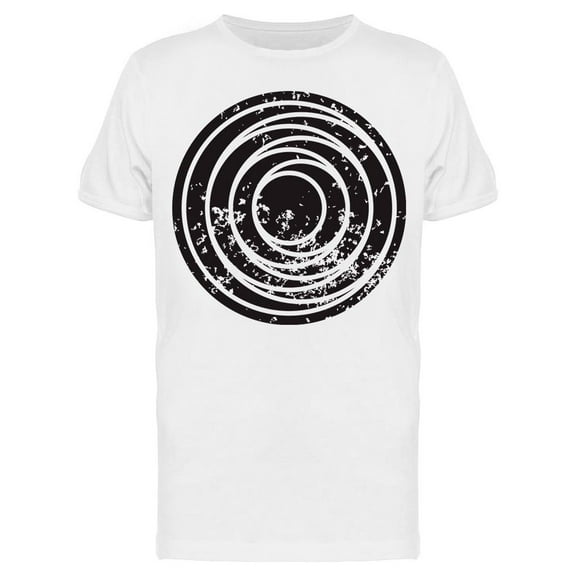 Grungy Circle Circles Inside T-Shirt Men -Image by Shutterstock, Male Large