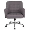 thumbnail image 4 of Laone Home and Office Upholstered Mid-Back Chair in Light Gray Fabric, 4 of 4