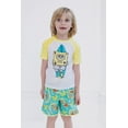 thumbnail image 4 of SpongeBob SquarePants Surfboard UPF 50+ Rash Guard and Swim Trunks Outfit Set Little Kid to Big Kid, 4 of 5