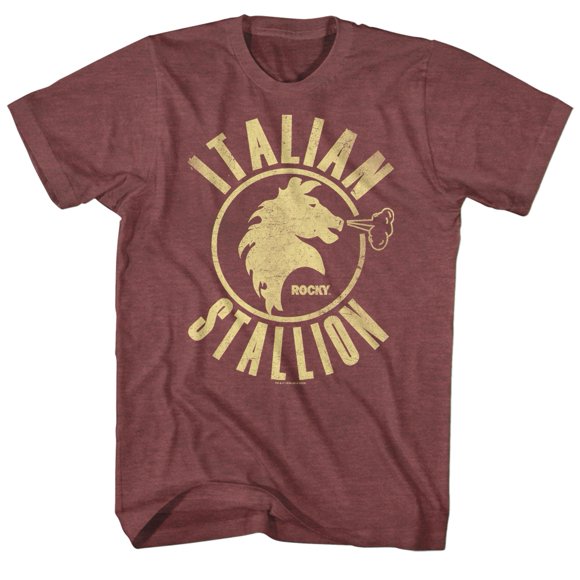 Rocky Stallion Vintage Maroon Heather T-Shirt