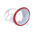 thumbnail image 3 of Máscara de buceo de lente única, máscara de snorkel a prueba de fugas de marco grande, gafas de natación de gafas de béisbol para la pesca submarina Rojo, 3 of 8