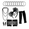 thumbnail image 2 of Conjunto de Accesorios para Disfraces Yinane Fiesta Elegante Guantes Pulsera Decoración Negro, 2 of 8