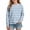 Blue, variant on OGLCCG Girls Striped Long Sleeve Shirts Crewneck Basic Tops for Kids Lightweight Stretch Fall Tops Size 3