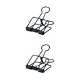 thumbnail image 1 of stanreset 1/2/3 20 Pieces Metal Paper Clip Anti-rust Unfading Solid Color Replacement Home Office File Examination Papers Clips Black 25mm 2PCS, 1 of 6