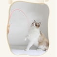 thumbnail image 3 of mulated Mouse Tail Cat Toy Cat Teaser Funny Stick Silicone Toys blue, 3 of 5