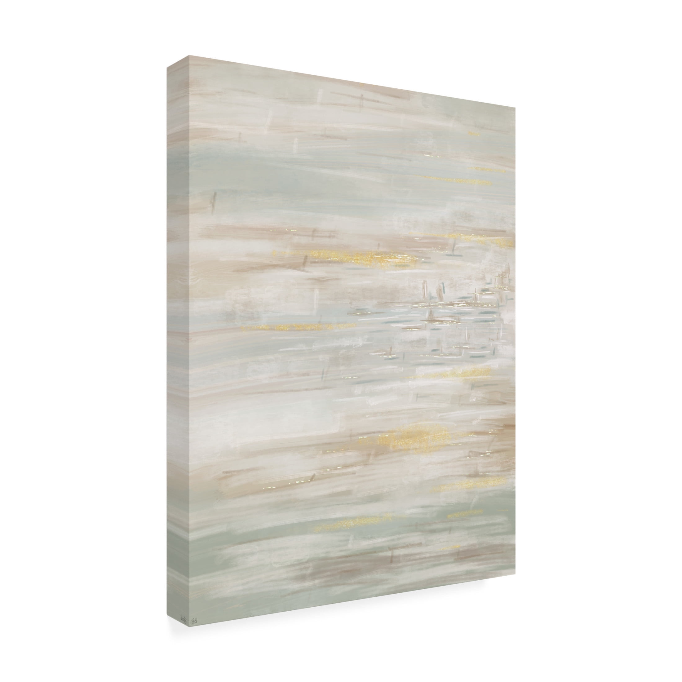 Canvas Wall Art - Line and Brush 'Dash Abstracts' Wall Art for Living Room, Bedroom, or Office Décor by Trademark Fine Art - 14 x 19 Inches