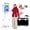 White booth+printer, variant on VANYA Tripod Photo Booth Multicolor RGB 15.6-inch Touchscreen DSLR Camera Photo Booth for Parties and Weddings(15.6 inch Photo Booth Machine, Black Machine)