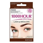 1000 Hour Eyelash & Brow Dye /Tint Kit Permanent Mascara (Dark Brown)