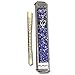 thumbnail image 3 of Sparkling Art Glass Mezuzah - 3.5 Inch - Easy Mount - Weatherproof Metal Case - Gift Box and Non-Kosher Scroll Included - Hand Made in USA by Tamara Baskin Art Glass (Blue), 3 of 4