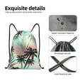 thumbnail image 4 of Gaeub Tropical Summer Palm Drawstring Backpack Bag Sport Gym Sackpack Heavy Duty String Backpack for Men Women-Medium, 4 of 6