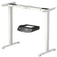 thumbnail image 1 of Costway Electric Adjustable Standing up Desk Frame Dual Motor w/Controller White, 1 of 10