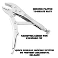 thumbnail image 5 of GreatNeck Straight Jaw Locking Pliers, Steel, 7 inch, 5 of 10