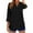Black #28, variant on KDDYLITQ Womens Tops 3/4 Sleeve V Neck Basic Shirts Cotton Linen Solid Color Dressy Blouse Work 2026 Polo Shirts Beige 2XL