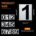 thumbnail image 2 of Uxcell 9 Inch Number Stencils Set, 0-9 Plastic Address Number Stencil Templates Reusable Digital Painting Templates, Style A, 2 of 6