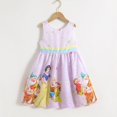 thumbnail image 1 of Vestido sin mangas de Elsa, chaleco con lazo estampado de dibujos animados de Frozen para niños, vestido de fiesta de cumpleaños, falda de algodón para niñas Sophia, ropa para niños 5T Gao Jinjia LED, 1 of 2