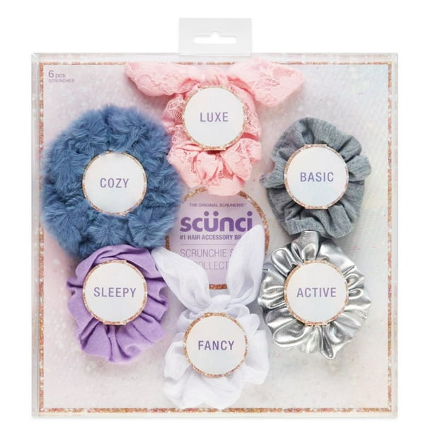 Scunci The Original Scrunchies Style Collection Gift Set - 6 CT ...