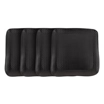 Stone Lain Olivia Stoneware Dinner Plate Replacement Set, 4 Count, Black Weave Design