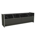 thumbnail image 5 of DORPEK, Tv Stand for TVs up to 60", Media Stand with Large Tabletop, Entertainment Center with 2 Storage Cabinet, Beauty Tv Stand Anthracite - Black Marble, Modern Wall Mounted Tv Unit, 1 Package, 5 of 8