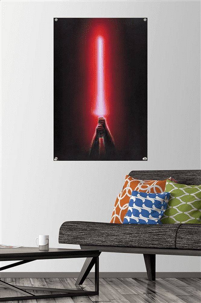 Star Wars: Original Trilogy - Red Lightsaber Wall Poster with Pushpins, 22.375" x 34"