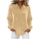 thumbnail image 2 of Karight Women's Long Sleeve Velvet Tops Collared Button Down Shirts Party Blouse Holiday Shirts, 2 of 5