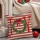 thumbnail image 5 of Decoraciones navideñas, adornos navideños, regalos navideños. Funda de almohada navideña de 45 x 45 cm. Decoración navideña. Funda de almohada de poliéster para decoración del hogar., 5 of 6