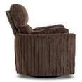 thumbnail image 5 of Furniture of America Nyra Chenille Power Swivel Glider Recliner with 2 Pillows for Living Room and Bedroom, Chocolate Brown, 5 of 17