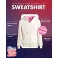 thumbnail image 2 of Coney Island Girls Hoodies Cozy Soft Fleece Sherpa Lined Hoodie Zip up Sweatshirt for Girls, 2 of 7