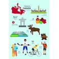 thumbnail image 1 of Kids Rugs Canada Educational Colorful Flat Pile Area Rug 5x8 6x9 8x10 Feet For Children Room Nursery, 1 of 4