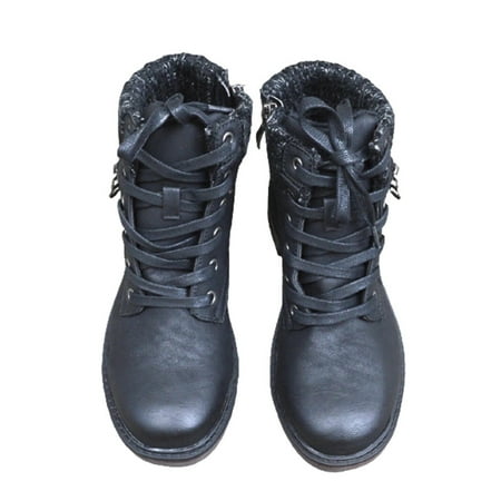 

Women s Boots Lace Up Snow Ankle Boots Vintage Anti Slip Winter Outdoor Supply