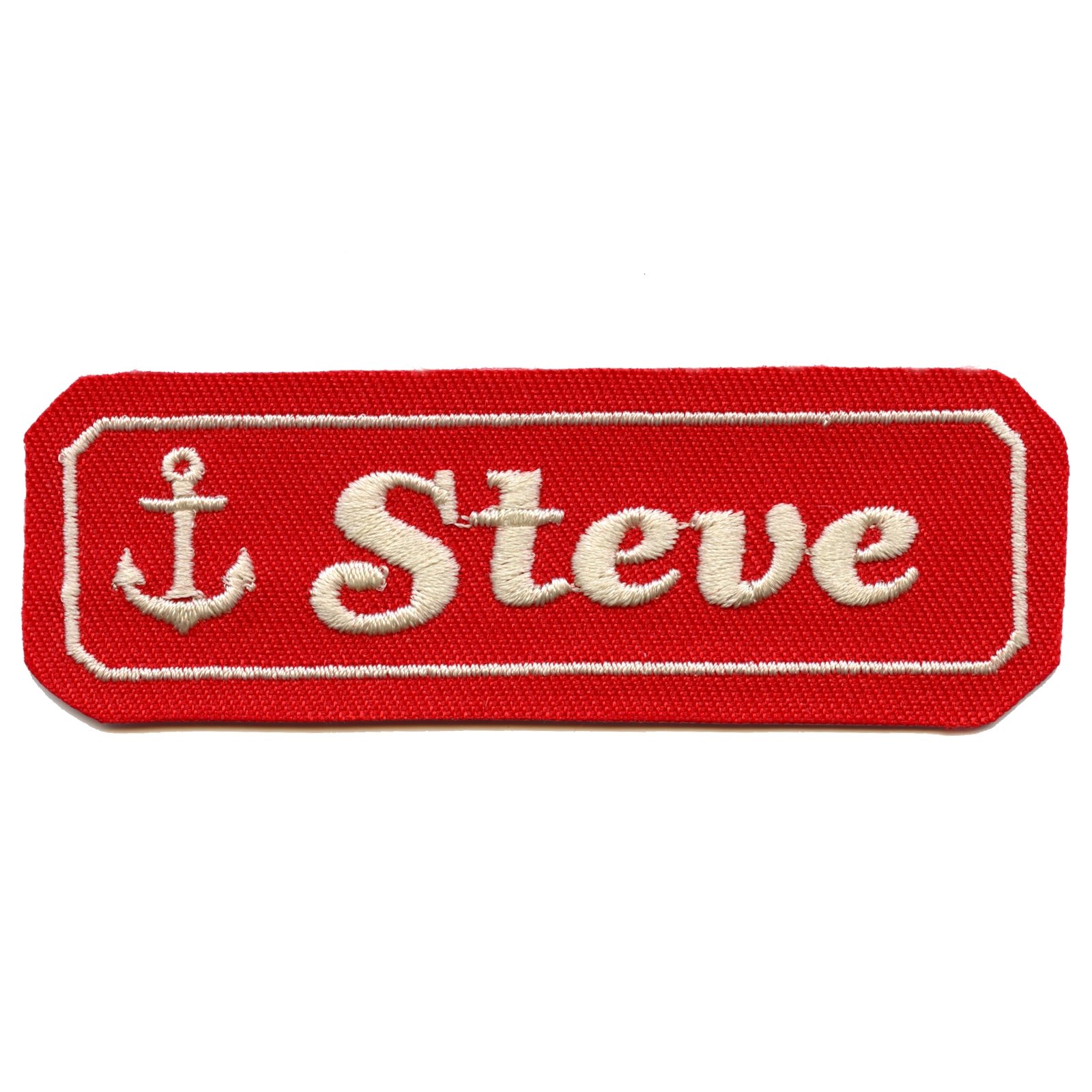 Scoops Ahoy Ice Cream Parlor "Steve" Name Tag Logo Iron On Costume