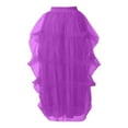 thumbnail image 6 of QHFBli Women Maxi Tulle Skirts Floor Length Layered A Line Elastic High Waist Split Long Tutu Puffy Mesh Tiered Skirt, 6 of 6