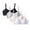 F-4 Packs, variant on Uccdo 4 Packs Teens Girls Adjustable Strap Solid Training Bra Sets Wireless Padded Crop Cami Sports Bra 10-16T