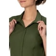 thumbnail image 4 of Chef Works Womens Durham Snap Work Shirt, Military Green, Large, 4 of 5
