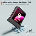 thumbnail image 4 of for Motorola Razr 40 Ultra Case with Hinge Protection, Carbon Fiber Texture Slim Shockproof Durable Anti-Scratch Hard PC Protective Phone Cover Case for Motorola Razr 40 Ultra, Black, 4 of 6